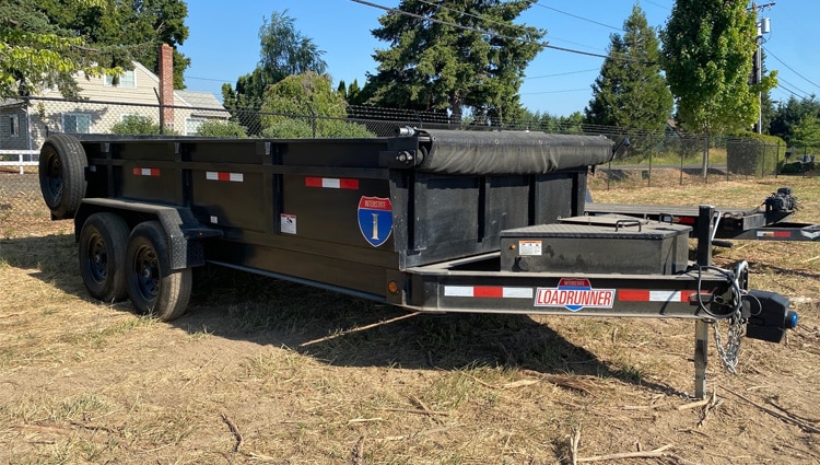 Interstate C 7x16 Dump trailer 14k-1